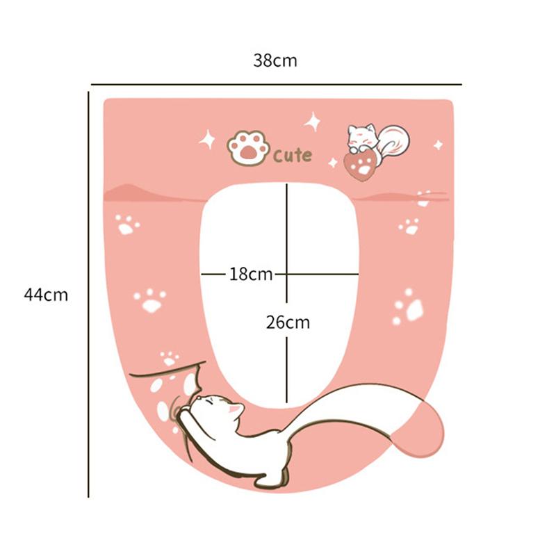 New Toilet Seat Four Seasons Universal Household Toilet Cover Summer Toilet Cushion Ring Pad Waterproof Zipper Bathroom Toilet