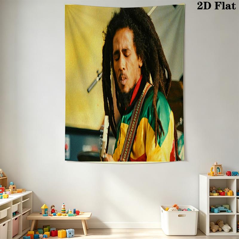 Bob Marley Legend Style Tapestry Wallmounted Background Cloth Christmas Gift Background Wall Hanging Cloth Atmospheric Background Cloth