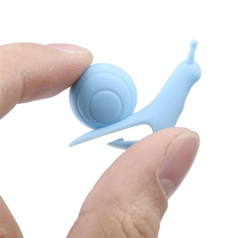 100pcs Cute Silicone Snail Tea Bag Holder