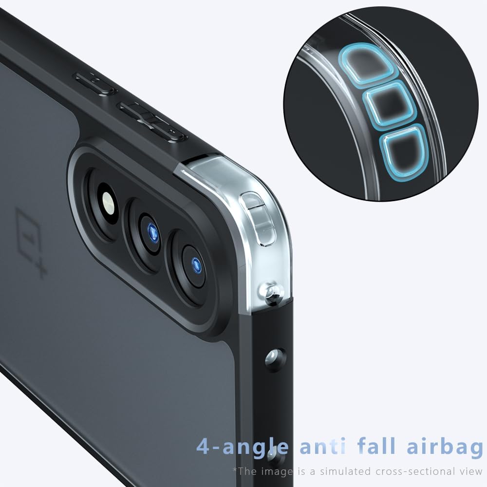 Frosted Matte Case for OnePlus Nord 5 5G Cover Shockproof Translucent Skin-Touch Hard Back Shell Frame Fundas