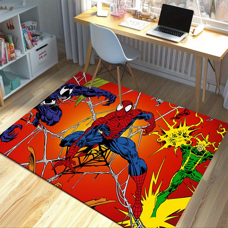 Spiderman Venom Action Carpet For Playroom Bedroom Living Room Sofa Home Decorkids Game Area Rug Nonslip Floor Mat
