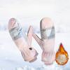 Women's Winter Ski Gloves Outdoor Sports Gloves Light Color Fashionable Waterproof Cold Warm Gloves