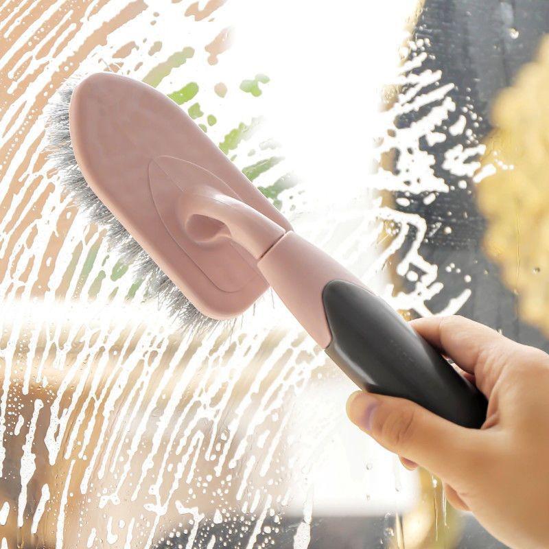 Long Handle Hard Bristle Floor Scrubbing Brush for Bathroom and Toilet