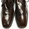 Made in England LOAKE Size 9 (27.5cm) Dark Brown Swirl Moc Business Shoes Vintage Men's(USED)