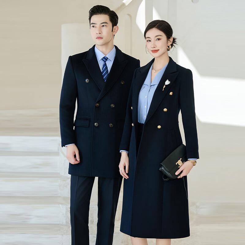 

Троямн Унисекс Пальто-оверсайз из шерстяной смеси для бизнеса 4XL