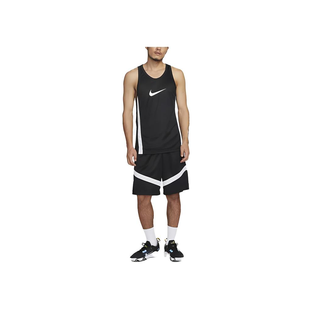 Nike Logo Print Rundhals Basketball Tanktop Herren Tops Schwarz DV9968-010