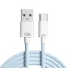 240W Super Flash Charge Braided Type-C Cable for Apple, Huawei, Xiaomi (10A).