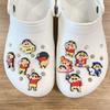 Crayon Shin-chan Croc Charms: 10 Styles, Soft Rubber PVC Shoe Accessories