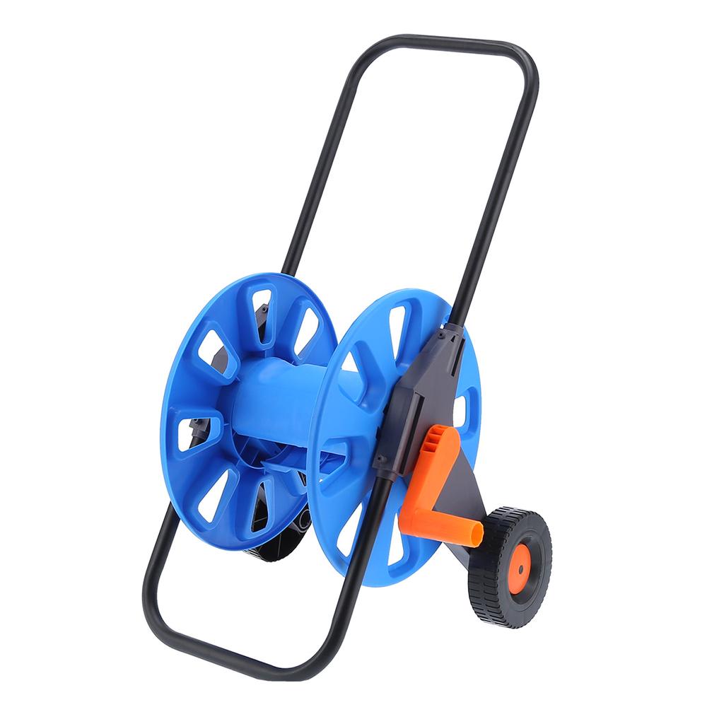 Garden Hose Reel Cart Portable HandPush Water Pipe Storage Rack Organizer for G1 2 50m Tube