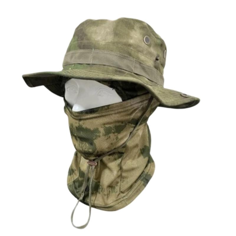 Multipurpose Unisex Sun Hat Boonie Hat Mask With Full Coveraged Against Harsh Weather During Long Excursions