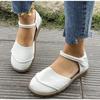Retro Handgefertigte Weiche Leder Flache Sandalen 2025 Sommer Neu Lässig Vielseitig Bequem Weiche Sohle Damen Flache Schuhe
