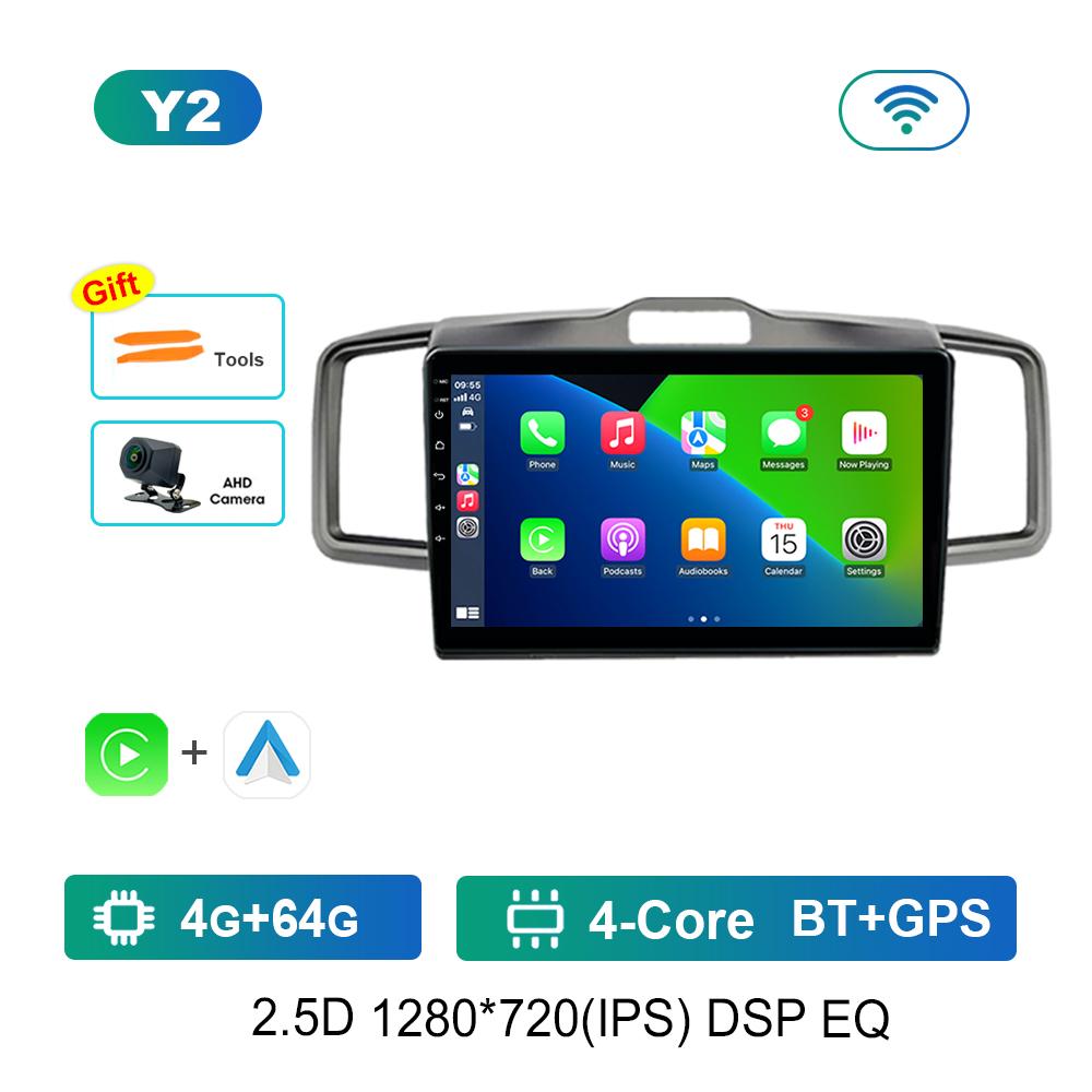 Android System HD Screen for Honda Freed 2008 - 2016 Car Radio Multimedia player WiFi+4G Head Unit Navigation GPS DSP Stereo