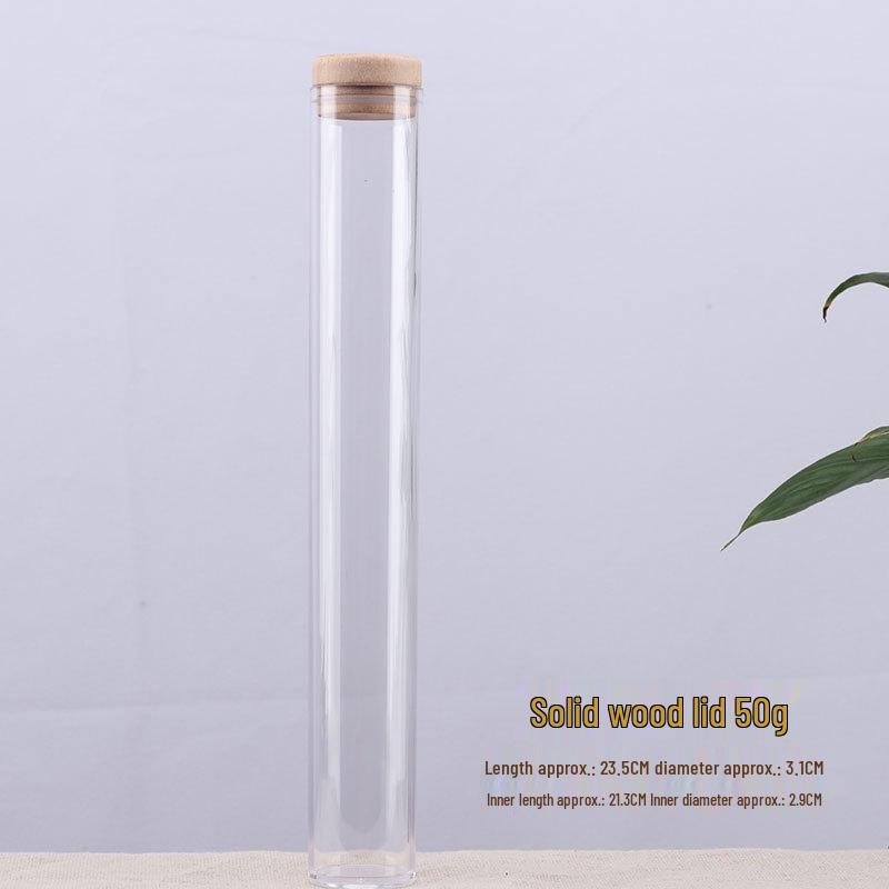 Acrylic Agarwood Incense Holder: Transparent Tube with Large Capacity for Storage