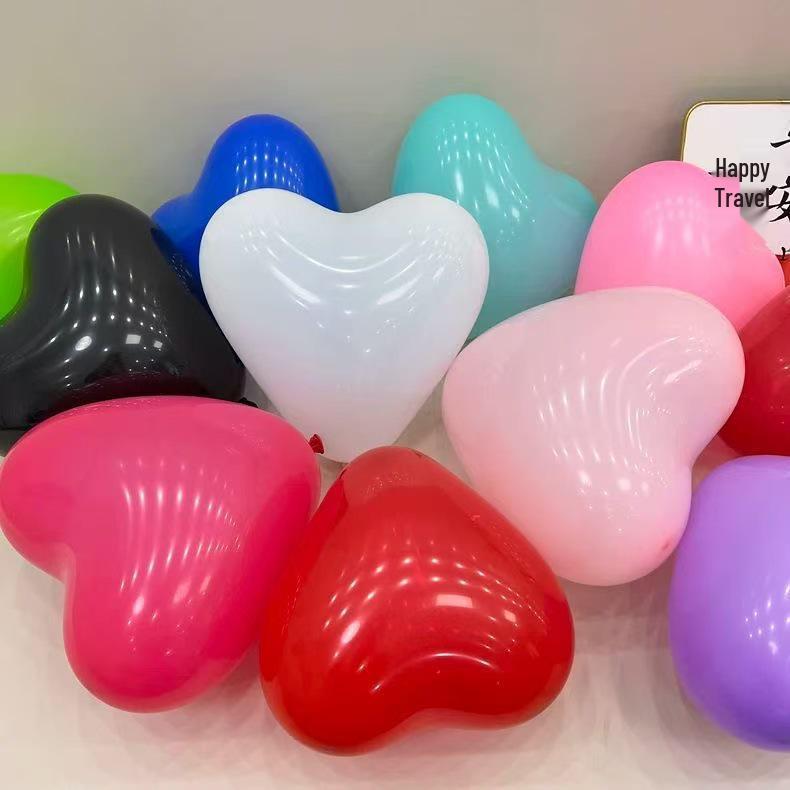 Cross Love Heart Balloons: 6-inch, 10-inch, 12-inch Heart-Shaped Balloons for Weddings and Birthdays