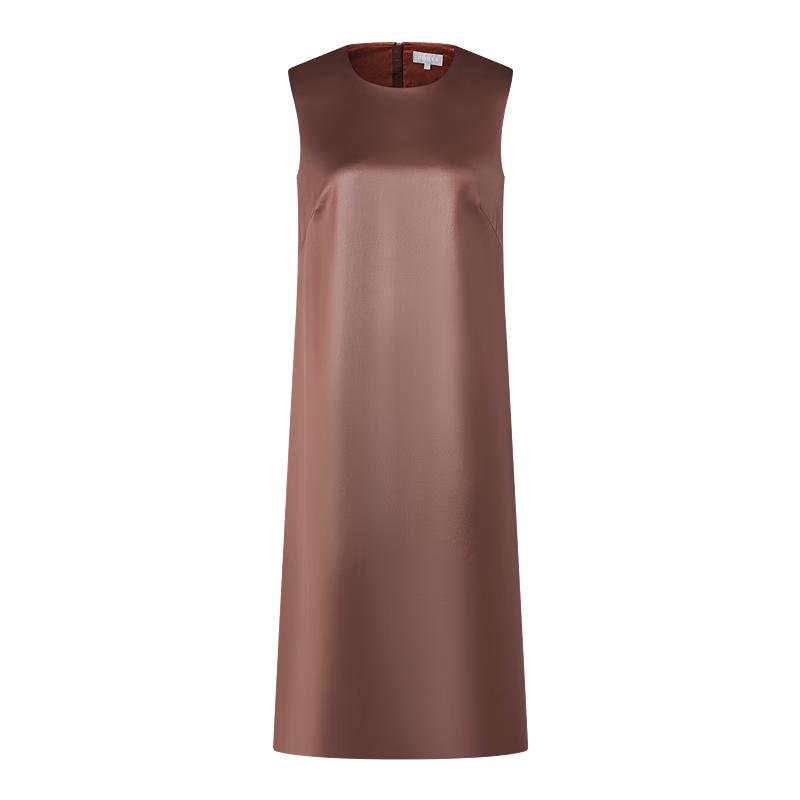 

PORTS Women s Glossy Sleeveless A-Line Midi Dress XS