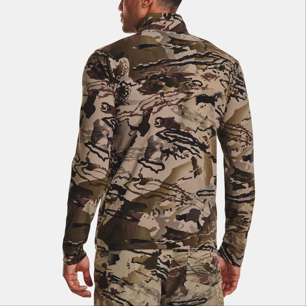 Under Armour UA Sprint Camouflage Print Stand Collar Long Sleeve Jacket Men Jacket Matcha 1372597-989