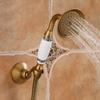 Antique Brass Ceramics Telephone Hand Held Shower Head & 1.5 M Hose Water Saving Handheld Sprayer Shower Set Nhh116