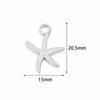 2Pcs Stainless Steel Marine Animal Pendant Dolphin Starfish Shell Shape Charms For Jewelry Making DIY Fashion Necklace Earrings