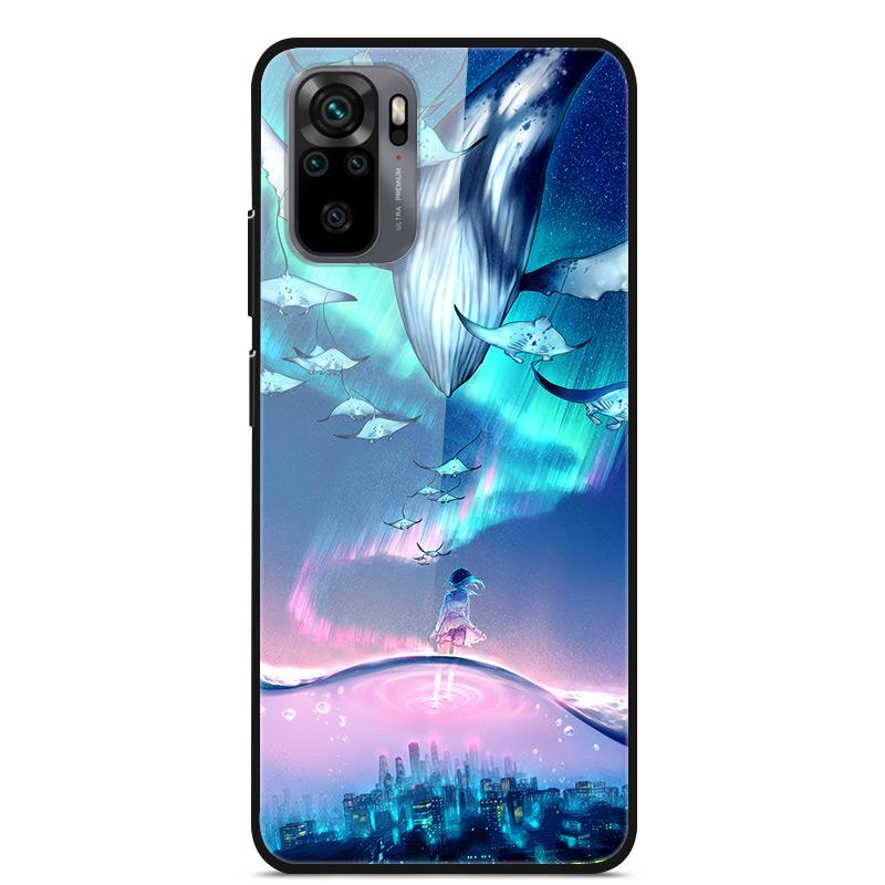 

Tempered Glass Case For Xiaomi Redmi Note10 Pro Case Glass Back Cover For Xiaomi Redmi Note 10 10Pro Max Case Note10 5G Shell For Note 10 Pro Max