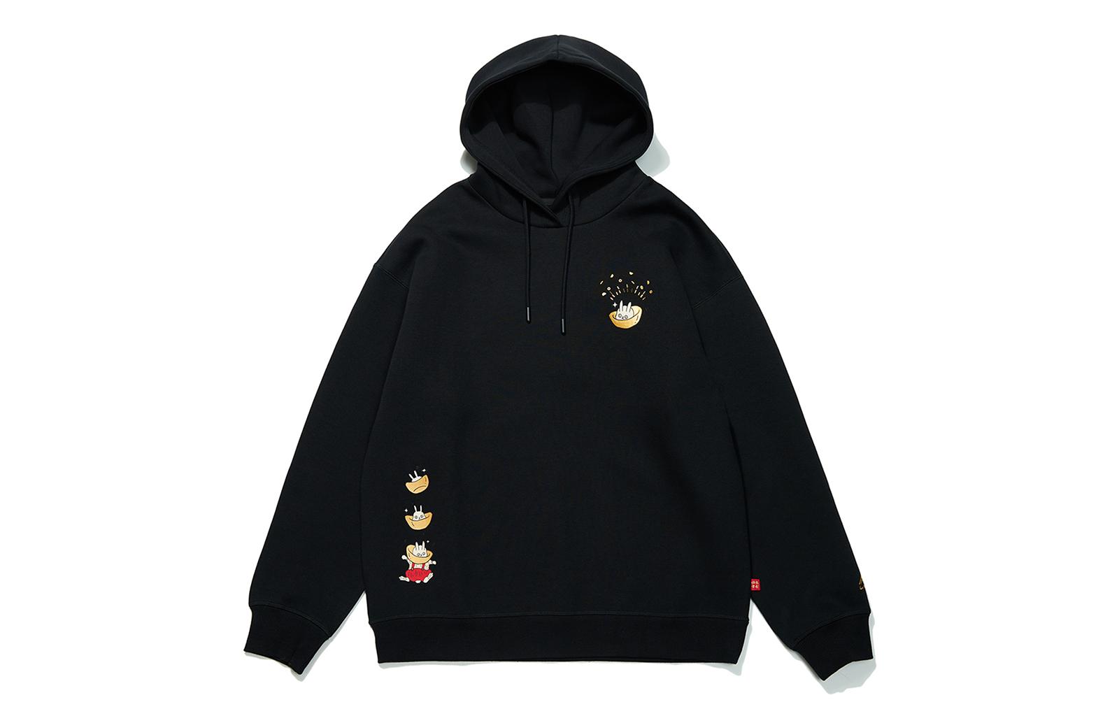 Li Ning Sports Trendy Collection Earning Money Every Day Collection Sweatshirt Women s Black AWDT056-2 S