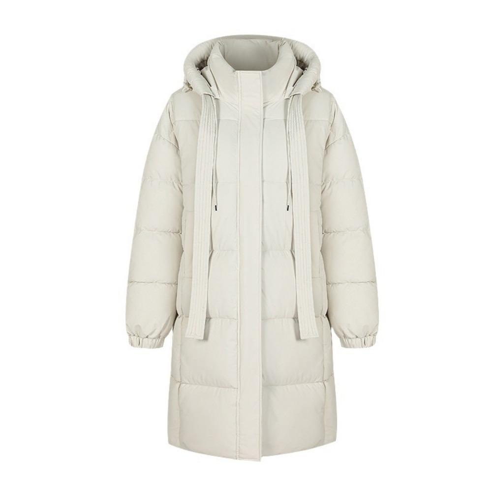 women's loose and long over-knee winter thickened cold-resistant and cold-resistant coats, cotton-padded jackets