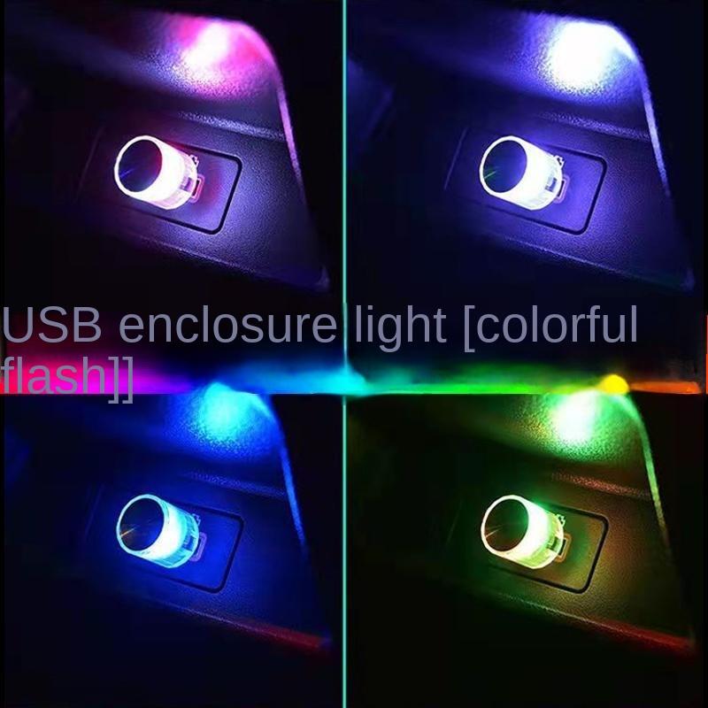 Mini USB LED Car Light Auto Atmosphere Neon Light Plug And Play Decoration Ambient Lamp Car Interior Lights Car-styling