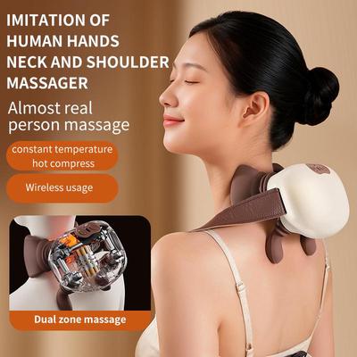 Multi-functional Neck & Shoulder Massager with Kneading for Cervical & Trapezius Relief