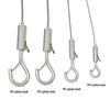 Adjustable 304 Stainless Steel Wire Rope with Double-Head Safety Hook and Spring Clip