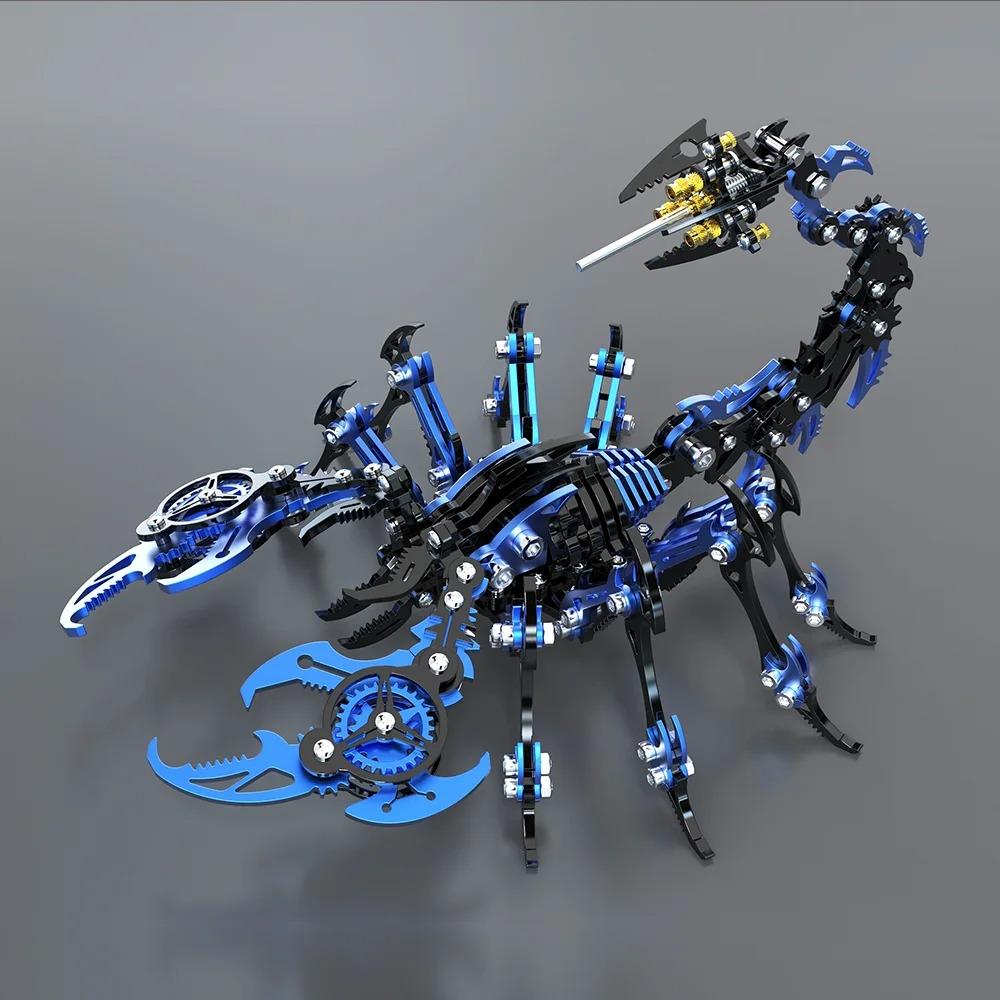 3D Assembly Kit Gifts for Children Anti-Stress Metal Mechanical Insect Animal Puzzles Toys for Adults