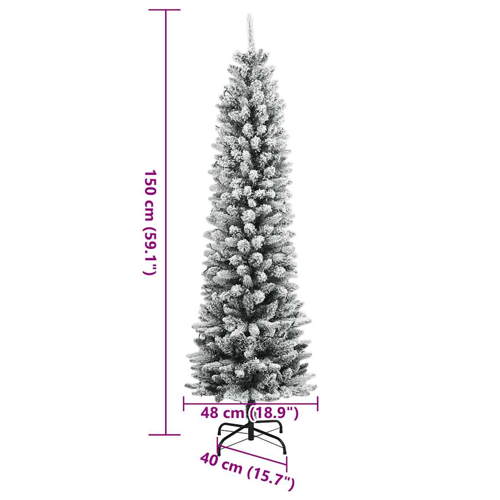 Artificial Christmas Tree with Snow 150 LEDs 150 cm