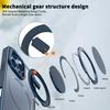 For iPhone 16 Pro Max Kickstand Case TPU+PC Back Phone Cover Compatible with MagSafe