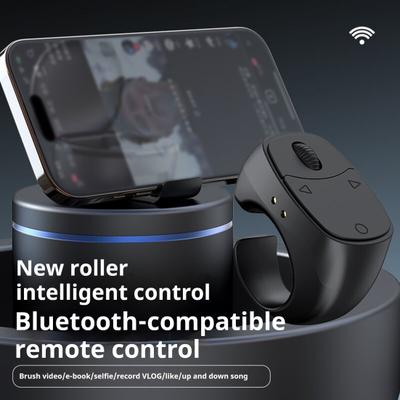Bluetooth-compatible Fingertip Remote Control Stable Connection Rechargeable Universal Wireless Scrolling Ring Page Turner