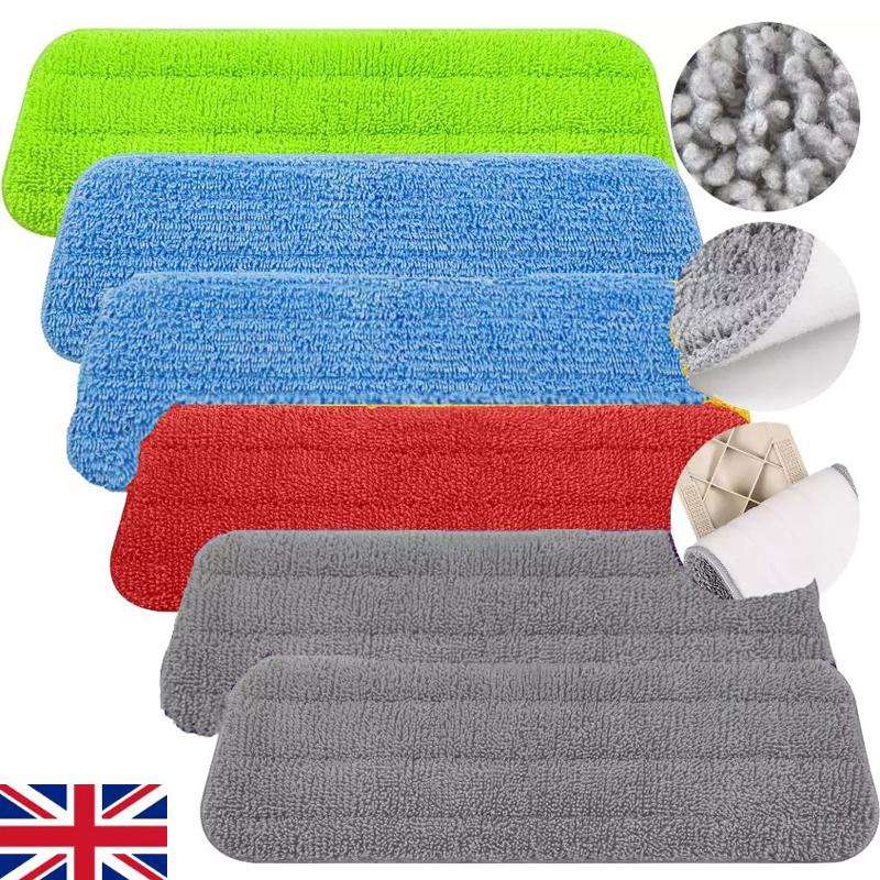 

6 шт. сменные насадки для швабры с распылителем, плоские сменные насадки из микрофибры, салфетка для чистки 6Pcs