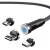 540° Rotating Magnetic Fast Charging Cable for Apple and Type-C Devices
