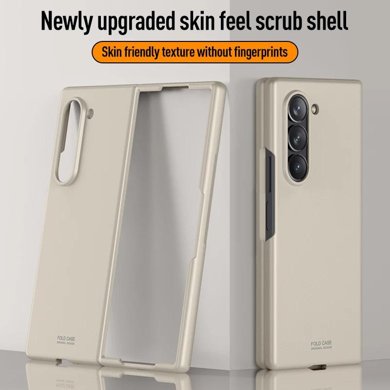 For Samsung Galaxy Z Fold 6  Case Ultra-thin Matte Skin-Friendly Shockproof Protection Folding Hard Back Cover Accessories Funda