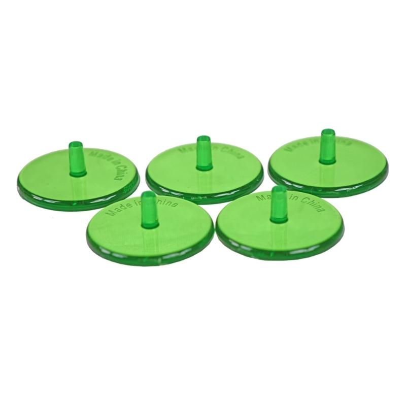 Transparent Colorful Golf Ball Position Markers Plastic Light weight Multicolor Selection Easyly Green Identification