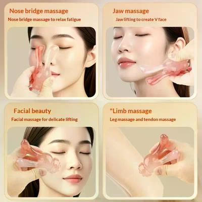 Head Scalp Massage Comb Rib Shifting Rod Acupoint Stick Multifunctional Resin Nose Scraping Massager Facial Scraping Massager