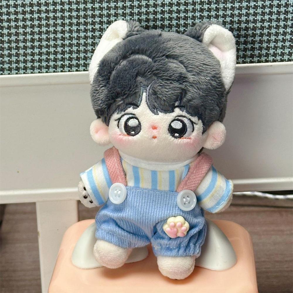 Cat Paw Pants 10cm Cotton Doll Clothes Suit Doll Dress Up Set Doll Clothes Outfit  Children's Gift