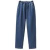 DIMANAF 2025 Neue Sommer Basic Elastische Jeanshosen Damen Locker Lässige Denim Basic Hosen Große Blaue Hosen
