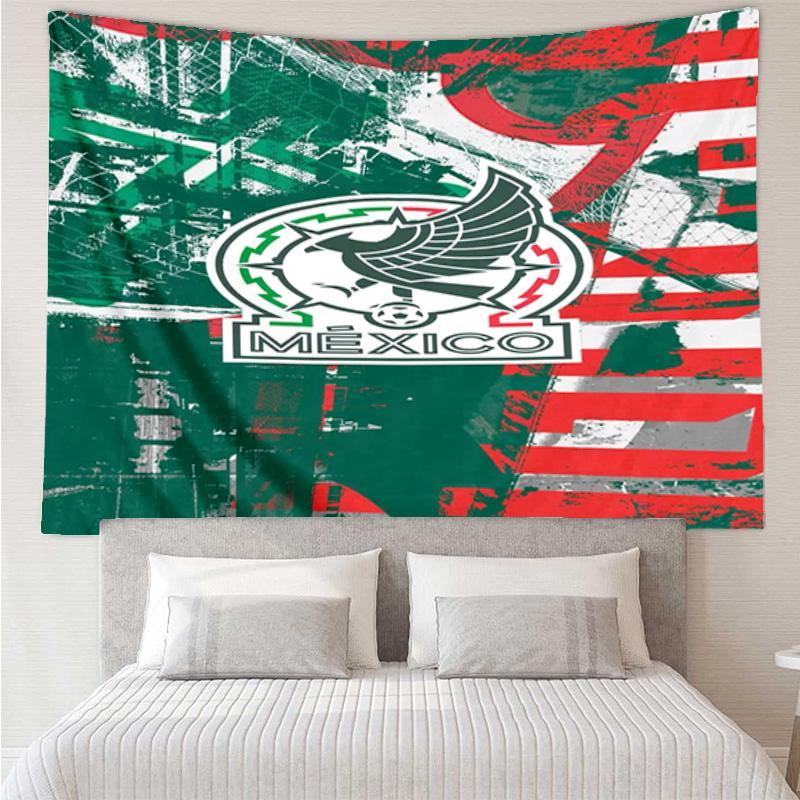 Mexico Football Crest Tapestry Hanging for Bedroom,Livingroom, Playroom,Decor Art Room Wall Tapestry Holiday and Birthday Gifts