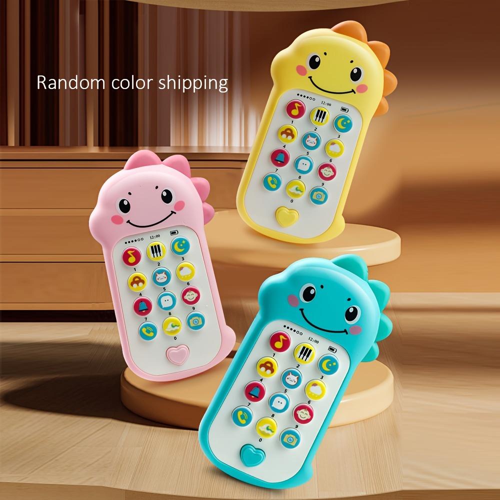 1 pezzo Giocattolo Telefono Musicale Dinosauro con Luce e Suono, Giocattolo per l'Educazione Precoce del Bambino, Regalo di Halloween Natale per Bambini, Colore Spedito Casualmente