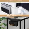 Atutomo Deskside Storage Rack with Clamp, Tableside Pocket, Two-Tier Storage, Deskside Holder, 5kg Weight Capacity, LaptopTablet Storage, Easy