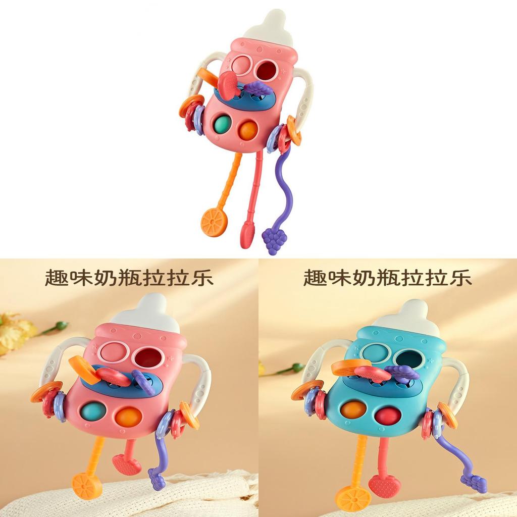 Baby Pull And Grip Toy With Soft Silicone Material For Infant Hand Development