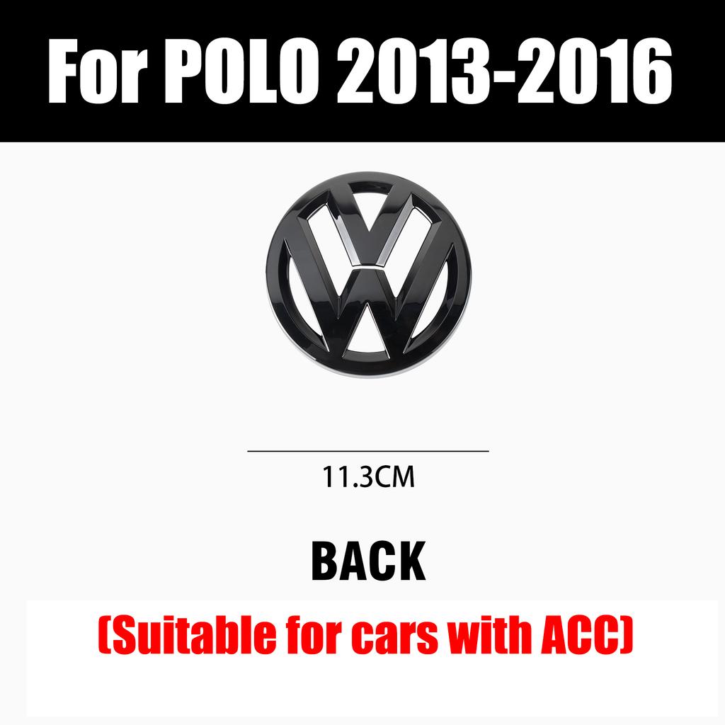 Dla VOLKSWAGEN VW Dla Volkswagen VW Polo 2013-2016 Akcesoria Samochodowe Bezdestrukcyjne Naklejki z Emblematem na Przedni Grill Samochodu Tylny Bagażnik