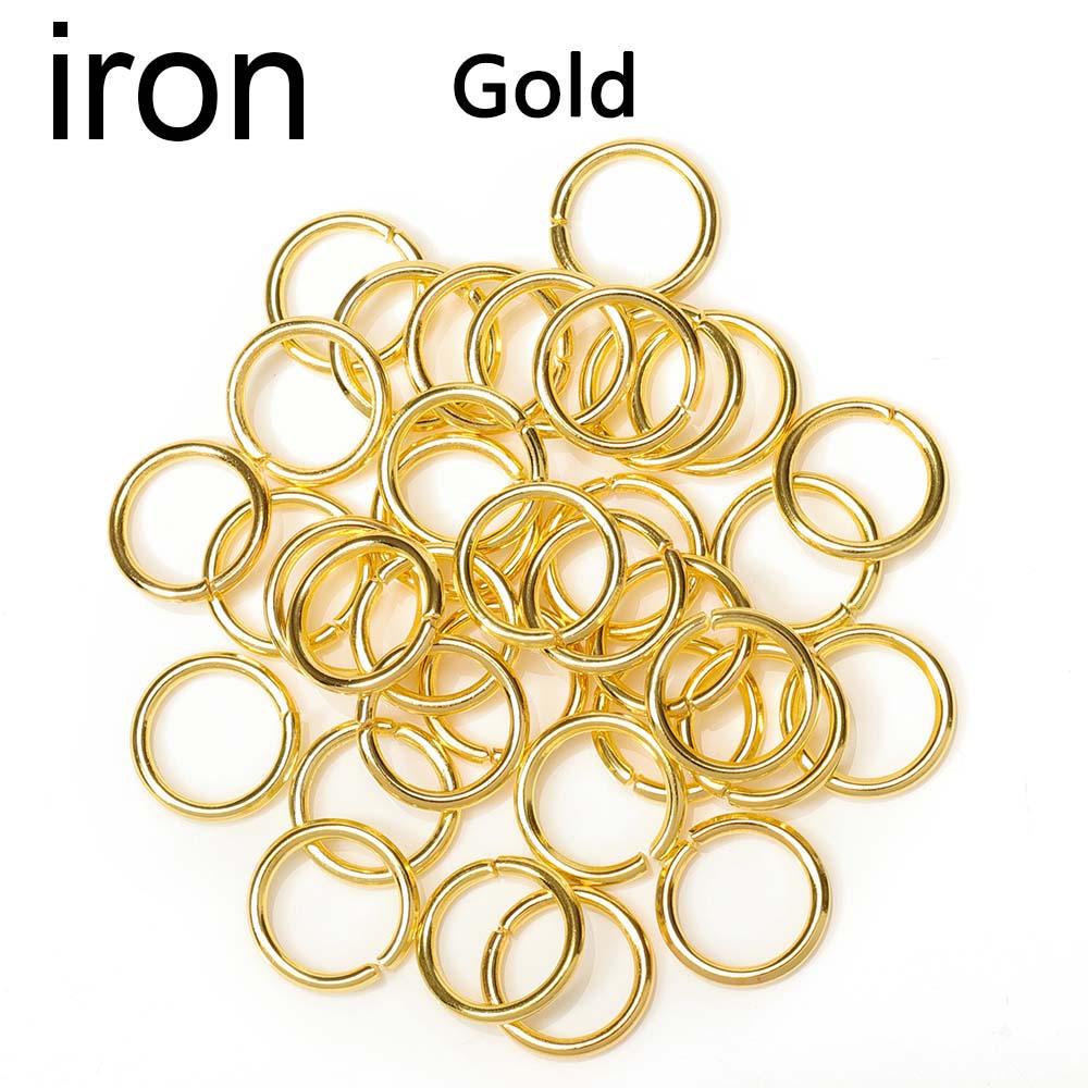 200pcs/lot 3-12mm Iron Jump Rings Split Rings Connectors Stainless steel DIY Jewelry Finding Making Accessories Wholesale Supply