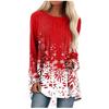 Women Fashion Casual Long Sleeve Print  Loose And Comfortable Tops