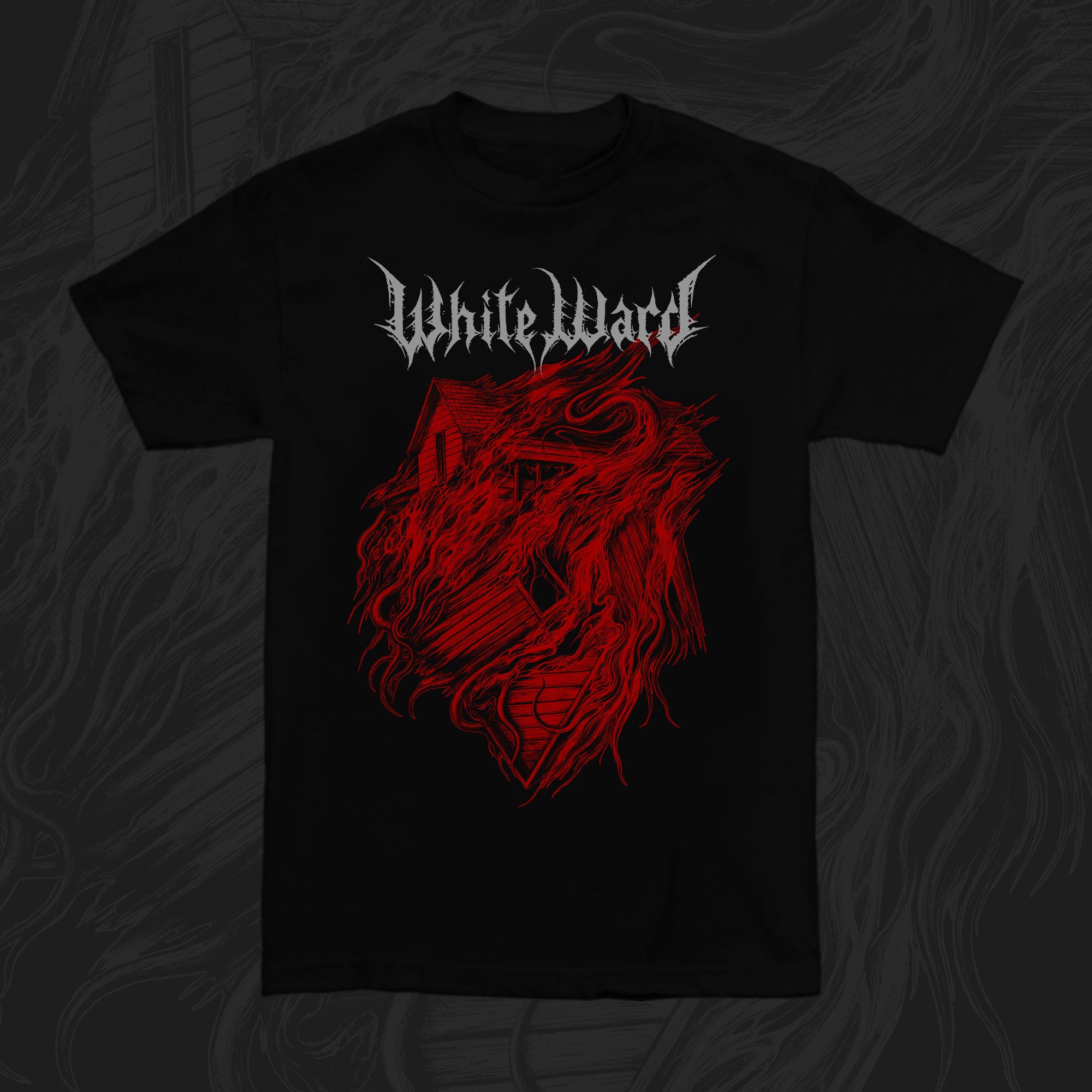 

White Ward False Light White Band TShirt Cotton Graphic Tee Unisex Women Summer Streetwear Top M