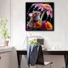 New Arrival 5D DIY Full Circle Diamond Painting "Mouse and Flower" Embroidery Cross Stitch Home Decor Gift