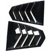 Compatible with BMW 3 Series G20 320i 325i 330i 2019-2023 Car Rear Louver Window Cap Side Shutter Cover Trim Sticker Vent(Gloss Black)