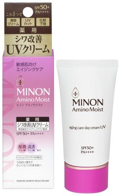 Minon Amino Moist Aging Care Day Cream UV 30g Sunscreen [Sensitive Skin] Quasi-drug, Primer, Makeup,